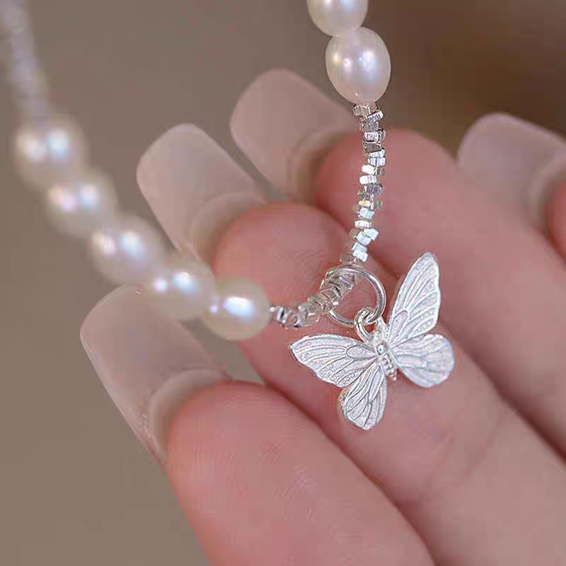 Butterfly Grace Freshwater Pearl Bracelet - Image 2