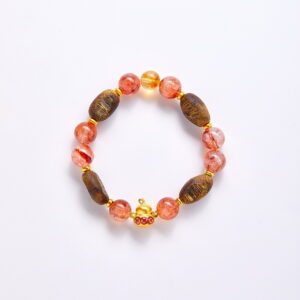 Crystal Bracelets Gold Jewelry, Agarwood Gemstones Jewelry Energy Stone Zen Style Spirit