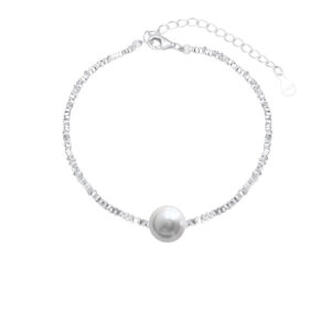 "Peace Year after Year" Aurora Tiny Pearl Bracelet